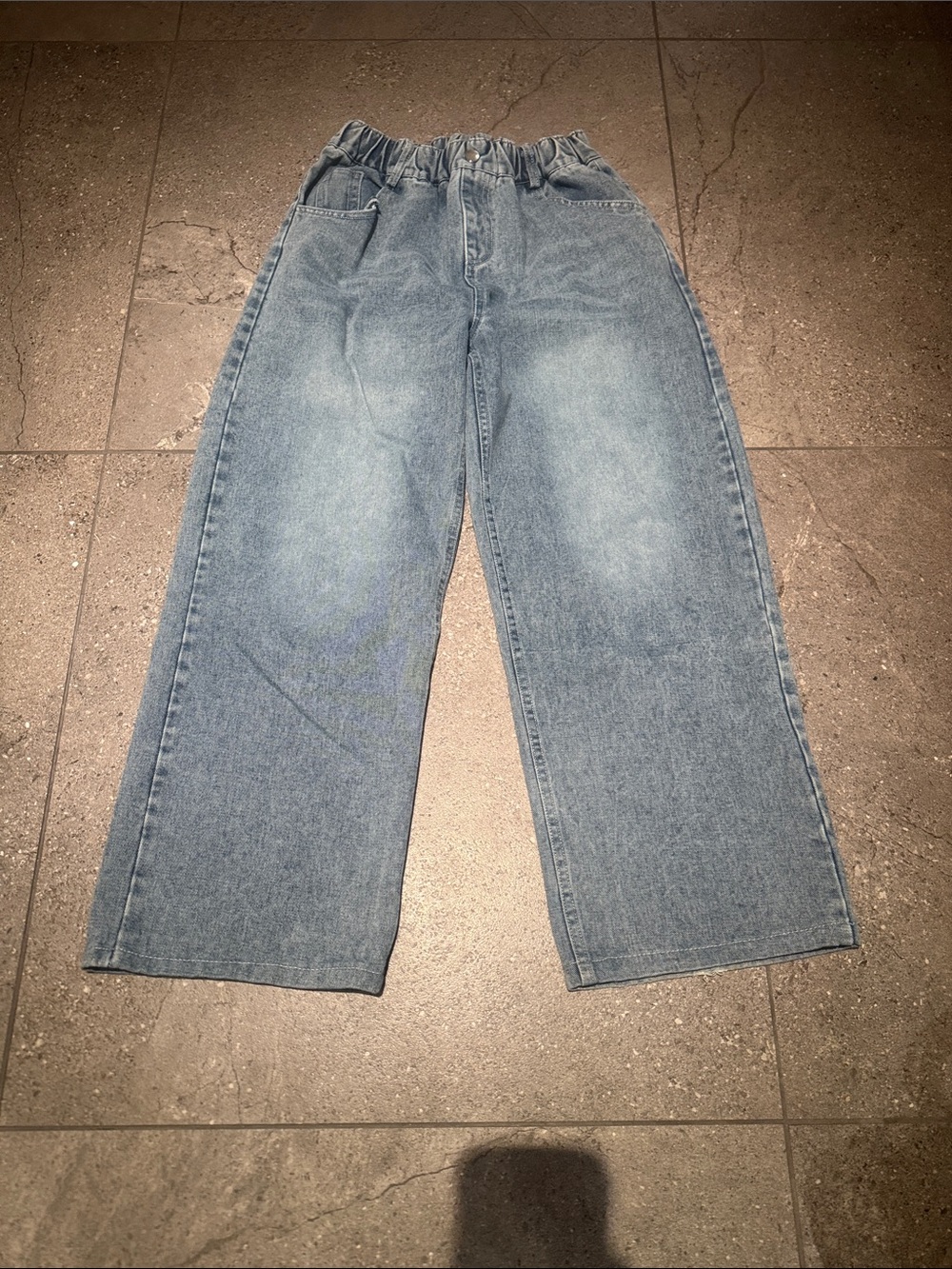 Teen Wide-leg Blue Jeans Size 14-16